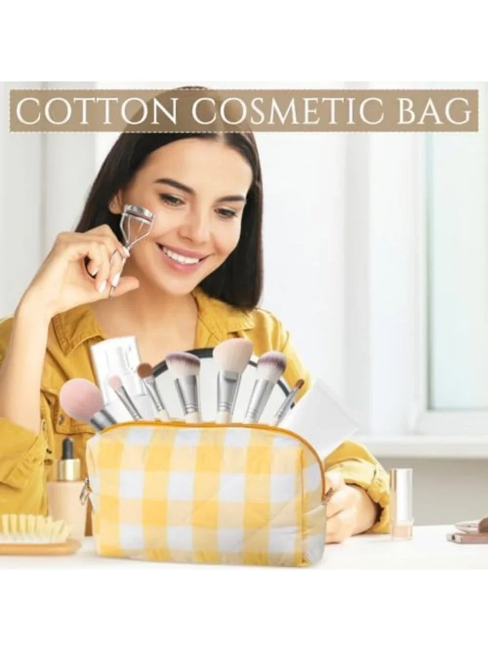 10 Pcs Quilted Makeup Bag Set | Bridesmaid Gift | Christmas Gift Idea